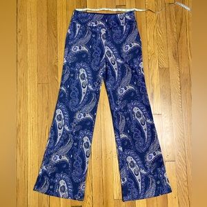 NWT MAEVE by ANTHROPOLOGIE PRINTED WIDE LEG PANTS, 6.